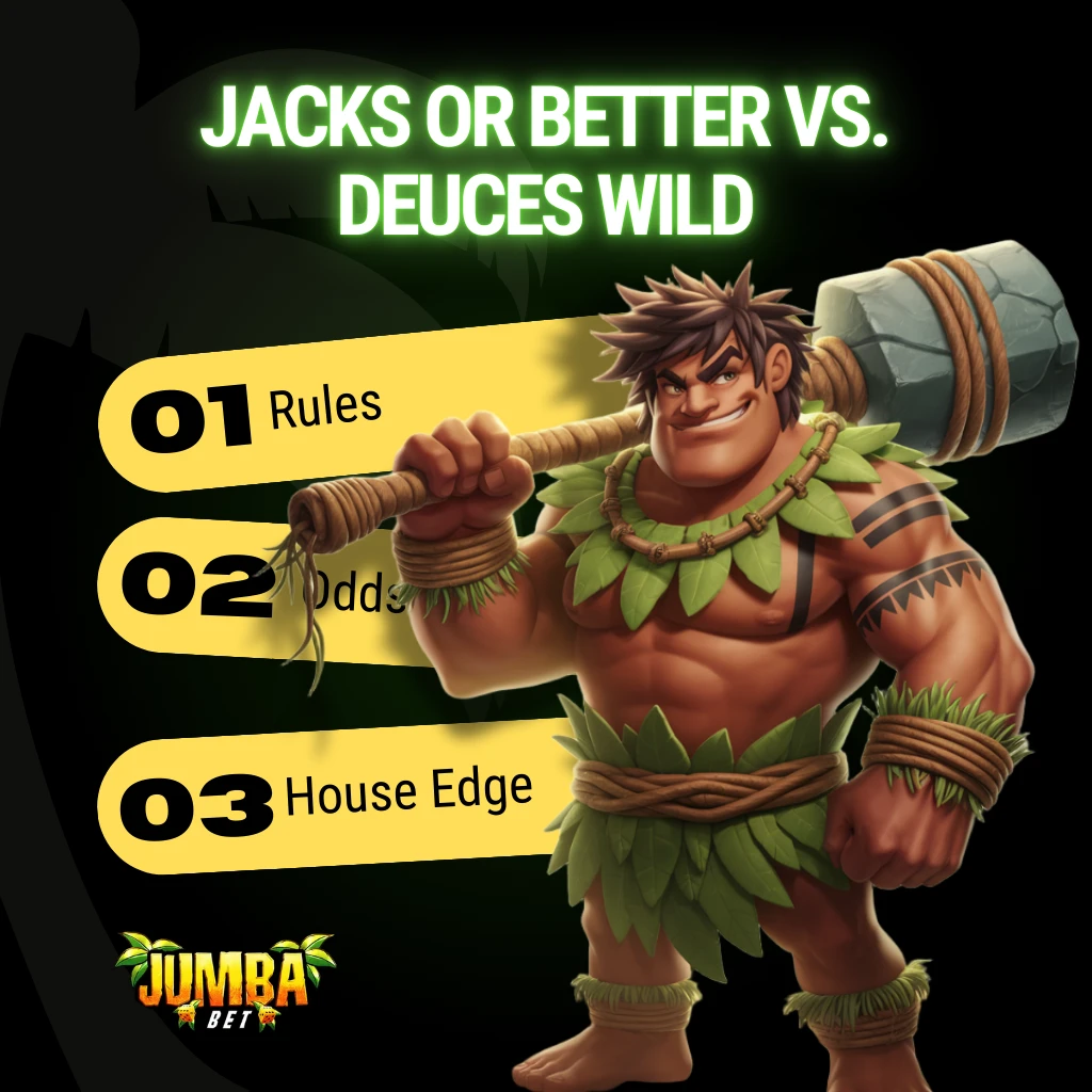 Jacks or Better vs. Deuces Wild at jumba bet casino